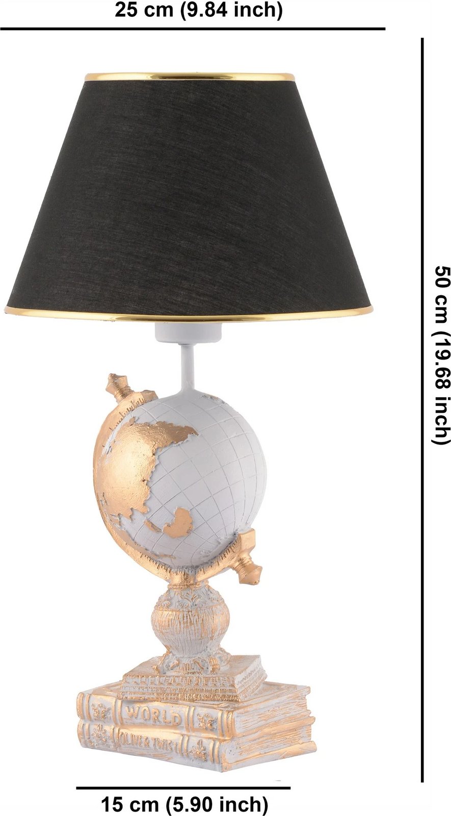 Llambë tavoline Opviq, World, e zezë, e bardhë