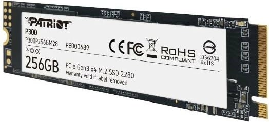 SSD Patriot Viper P300, 256GB, M.2 PCIe Gen 3 x4, Zi
