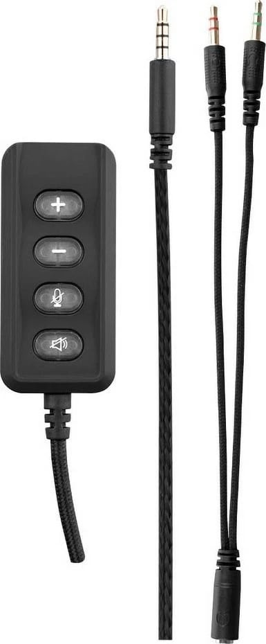 Kufje gaming Rampage R36 Drop, me kabllo, të zeza