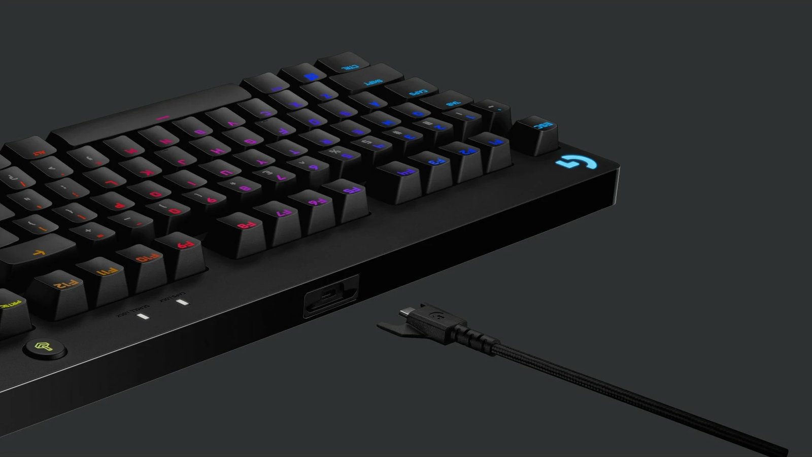 Tastierë mekanike Logitech G PRO, Tenkeyless, RGB LED, e zezë