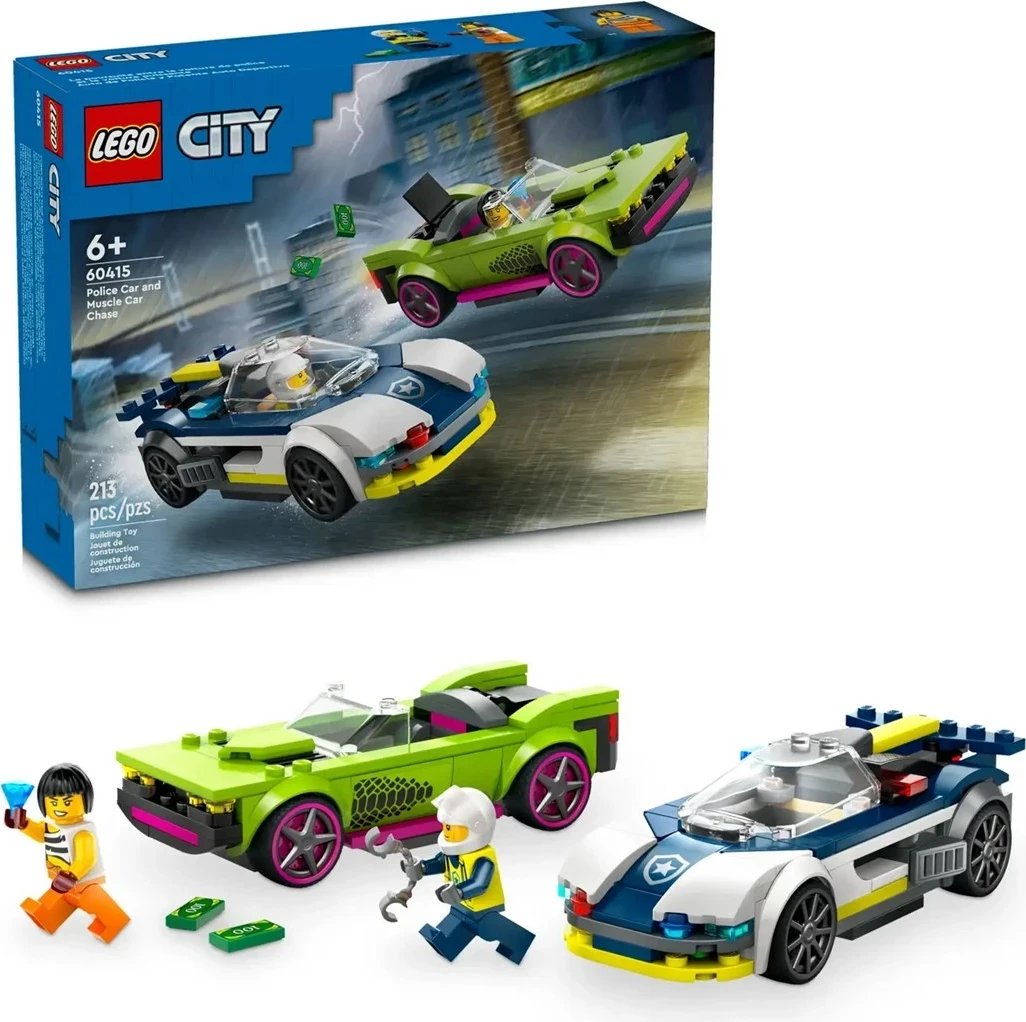 Set LEGO City 60415 Police Car and Muscle Car Chase