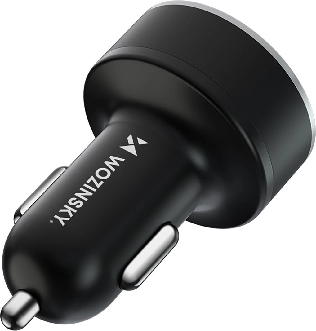 Karikues veture Wozinsky WDCCB, 50W, 2xUSB-C / 2xUSB-A, me ekran, i zi