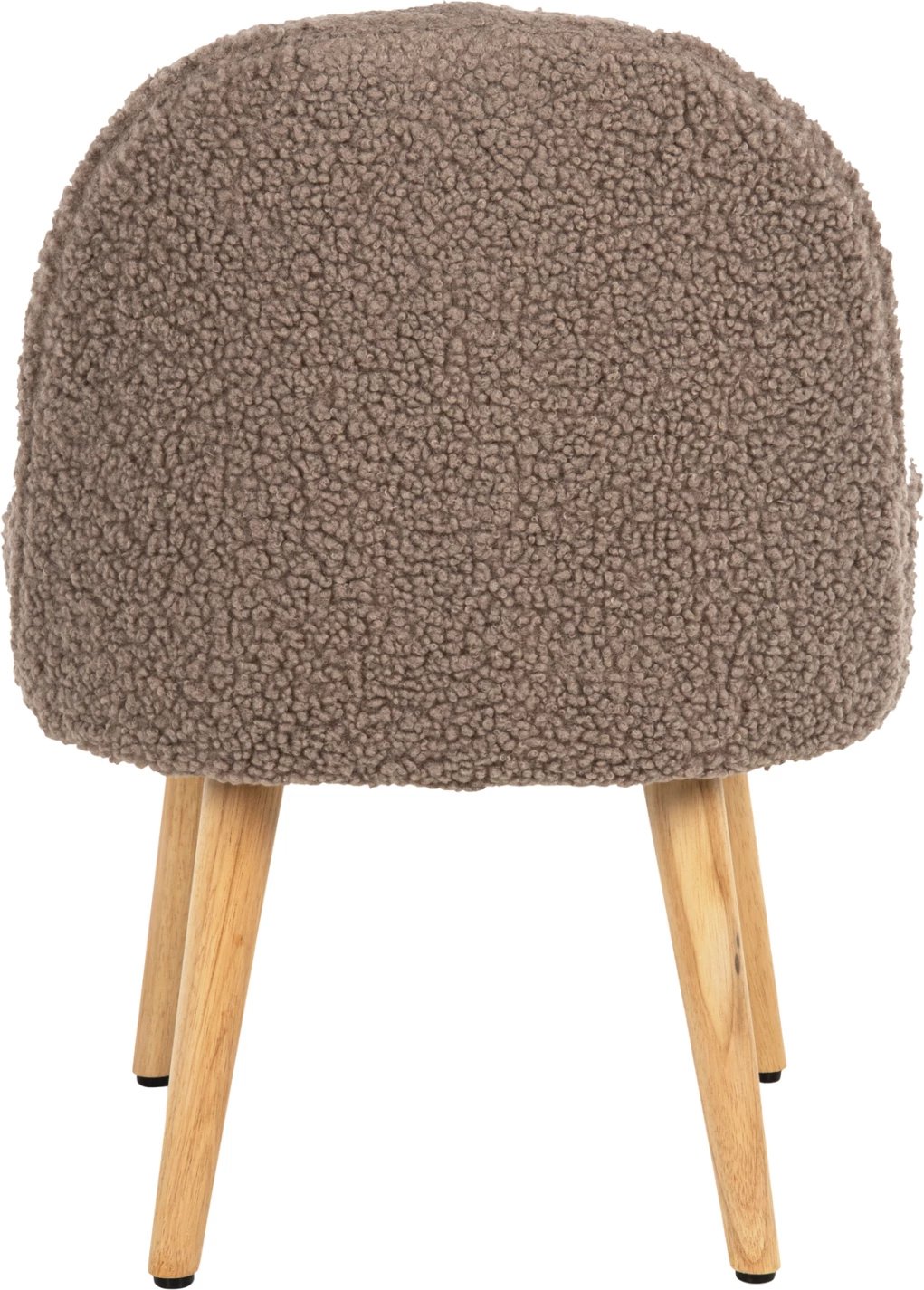 Karrige YASMINE FH8395.25 shpinë e ulët, pëlhurë boucle ngjyrë kafe e lehtë, 47x46x64.5H cm.