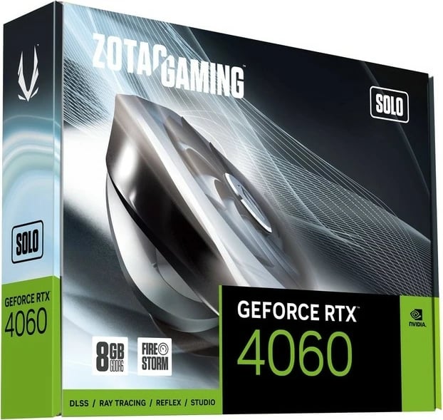 Kartelë grafike Zotac GeForce RTX 4060, 8 GB, GDDR6, PCI Express x8 4.0, e zezë