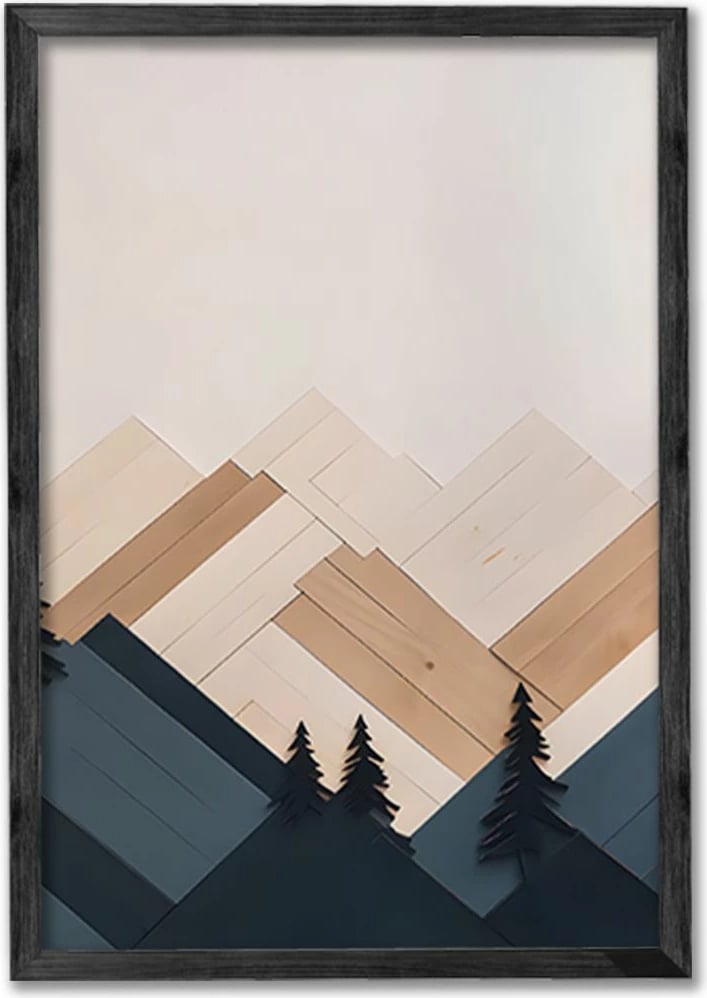 Pikturë dekorative me kornizë (3 copë), Wallity, Ersy3Syhcrv47