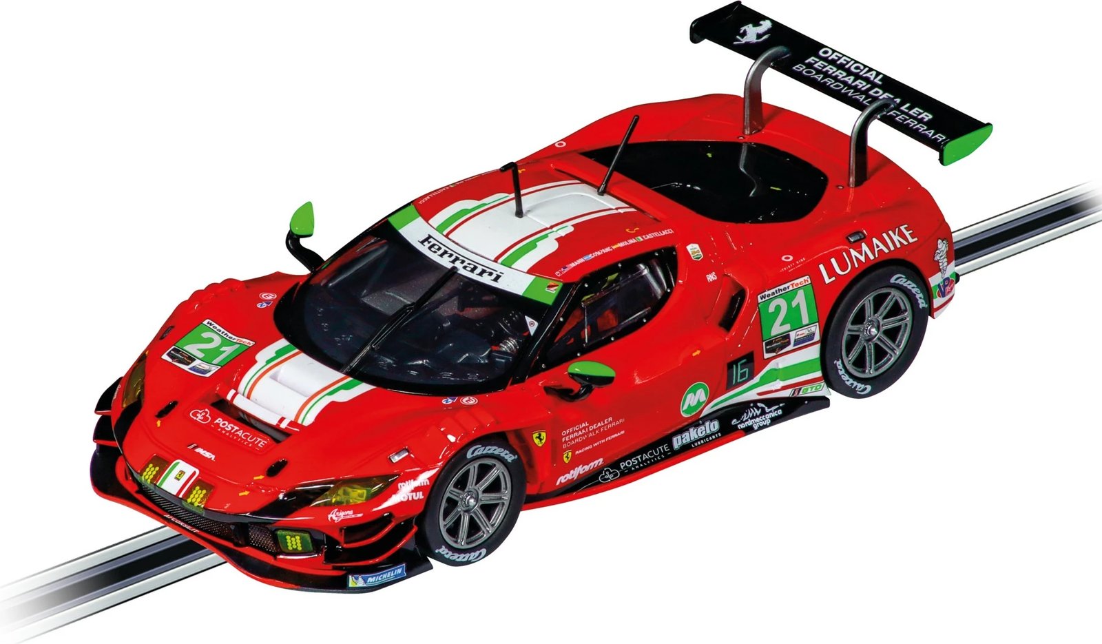 Makine lodër Carrera Ferrari 296 GT3 AF Corse Digital 132, multikolor