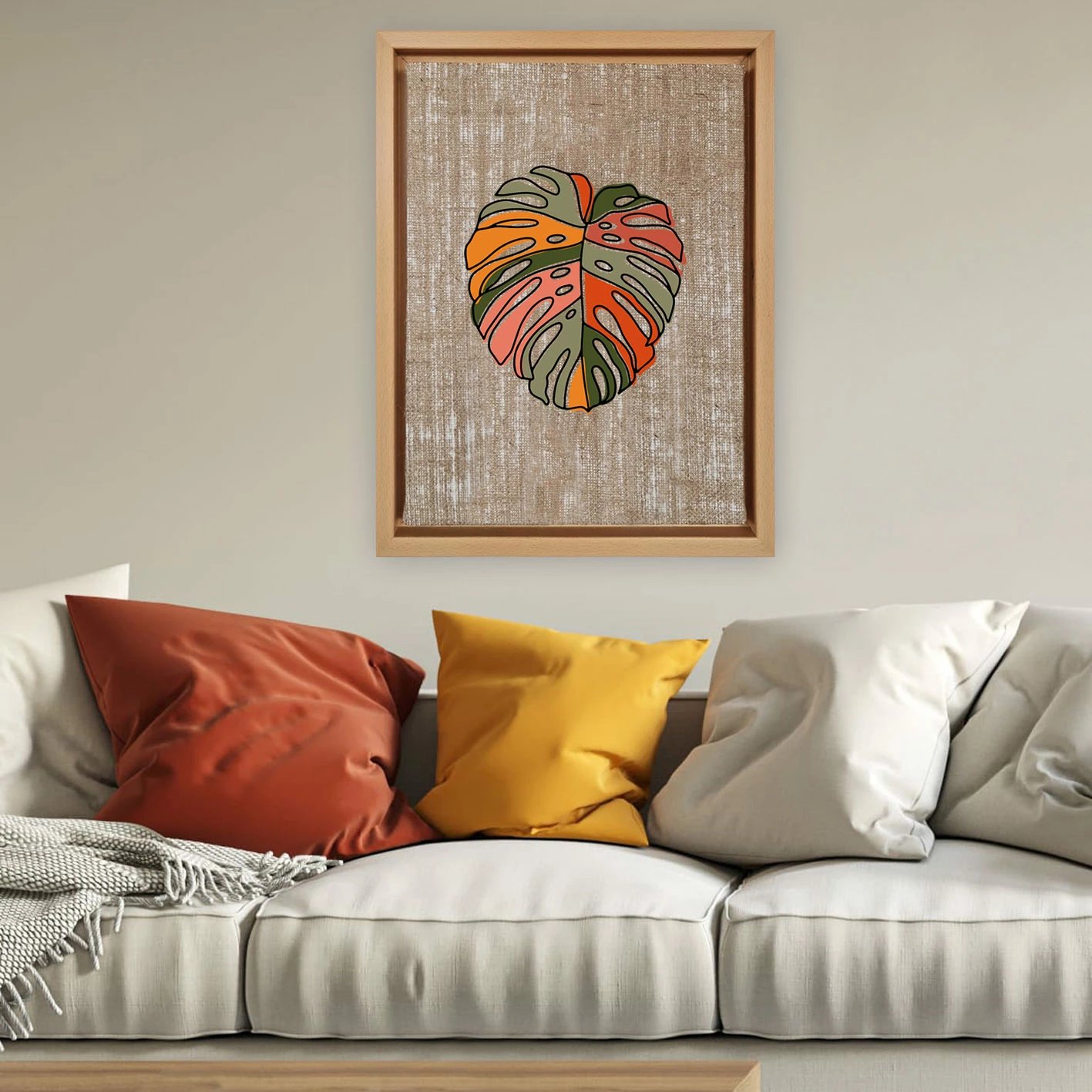 Pikturë dekorative në kanavacë, shumëngjyrëshe, Wallity LNJ11937780677 - 96136, 96x136cm