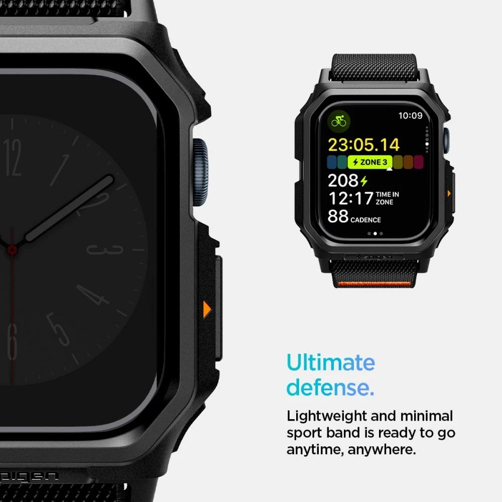 Rrip Spigen Lite Fit PRO për Apple Watch 10, 46mm, Zi