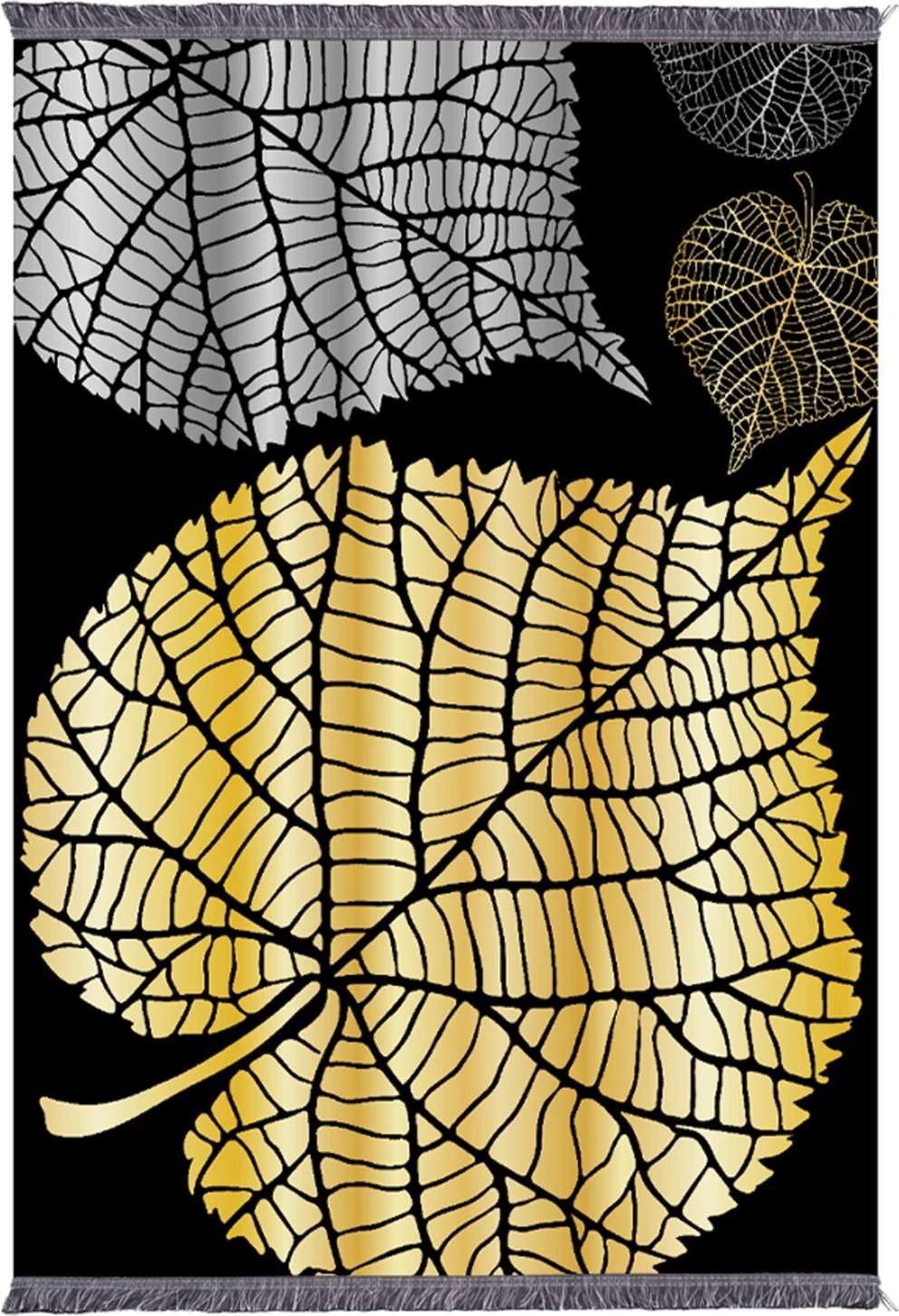 Tepih për dhomë ndeje me thekë, Josiane FH7723.39, gjethe, 180x280 cm