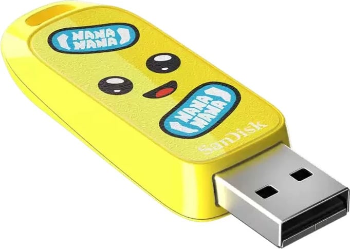 USB stick Sandisk Fortnite Peely 256GB USB 3.2 Gen1 verdhë