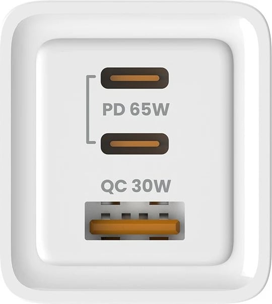 Mbushës muri Savio LA-07, 65W, GaN, 2x USB-C, 1x USB-A, i bardhë