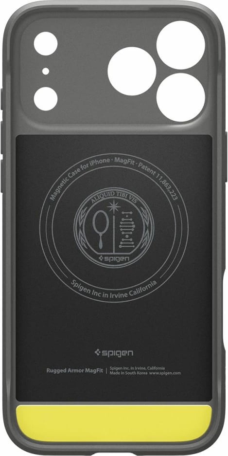 Mbështjellës Spigen Rugged Armor Mag MagSafe për iPhone 17 Pro Max, Gri