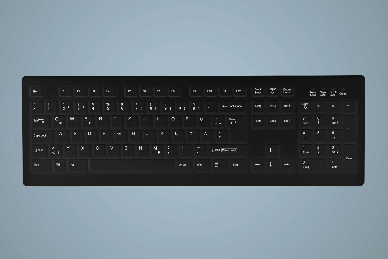 Tastierë Cherry AK-C8100, Full-size, Wired, USB, Membrane, QWERTZ, E zezë