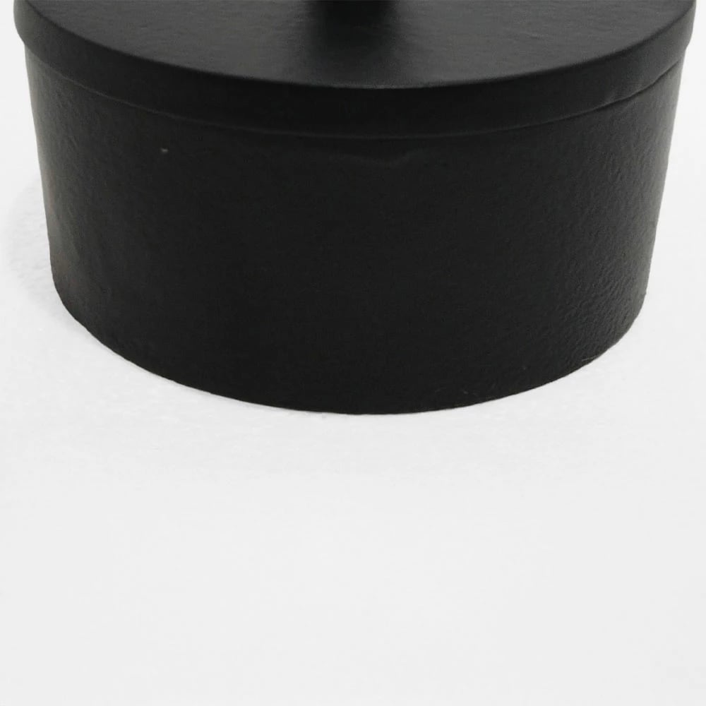 Enë magazinimi me kapak, alumin i zi, 14x14x10cm