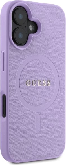 Mbështjellës Guess Saffiano MagSafe për iPhone 16, Vjollcë Mbështjellës Guess Saffiano MagSafe për iPhone 16, Vjollcë