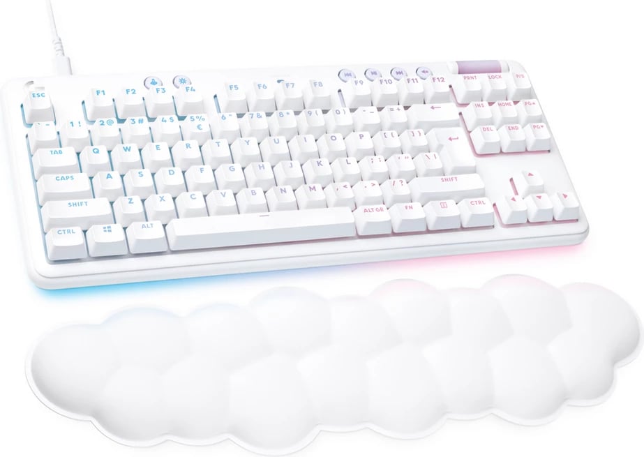 Tastierë gaming, Logitech G713 920-010422, tenkeyless me US-Intl layout, me ndriçim RGB, e bardhë