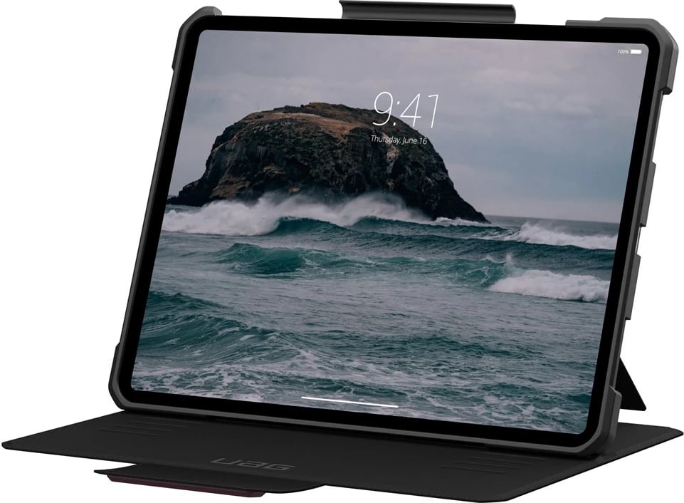 Mbështjellës folio Urban Armor Gear Metropolis SE për iPad Pro 13" (7th Gen, 2024, M4), burgundy