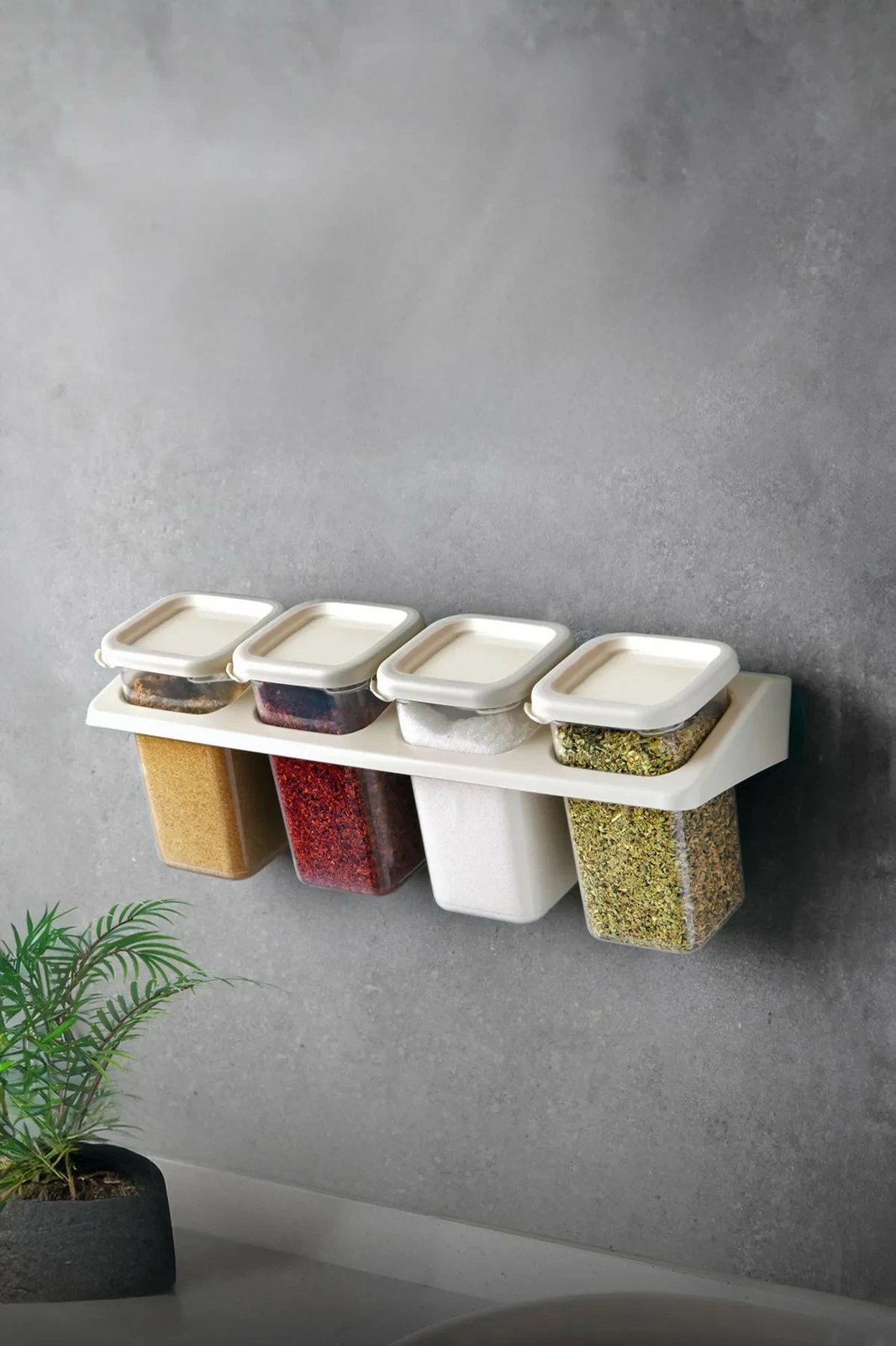 Set kuti për organizim (4 copë), Hermia, MCH10577, ngjyrë krem