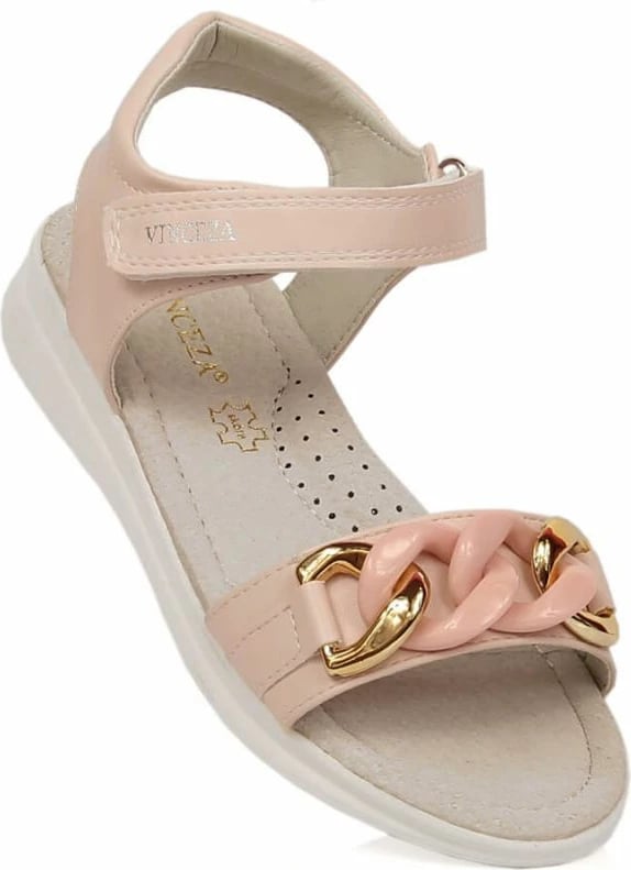 Sandalet për vajza Vinceza Jr, me ngjyrë rozë