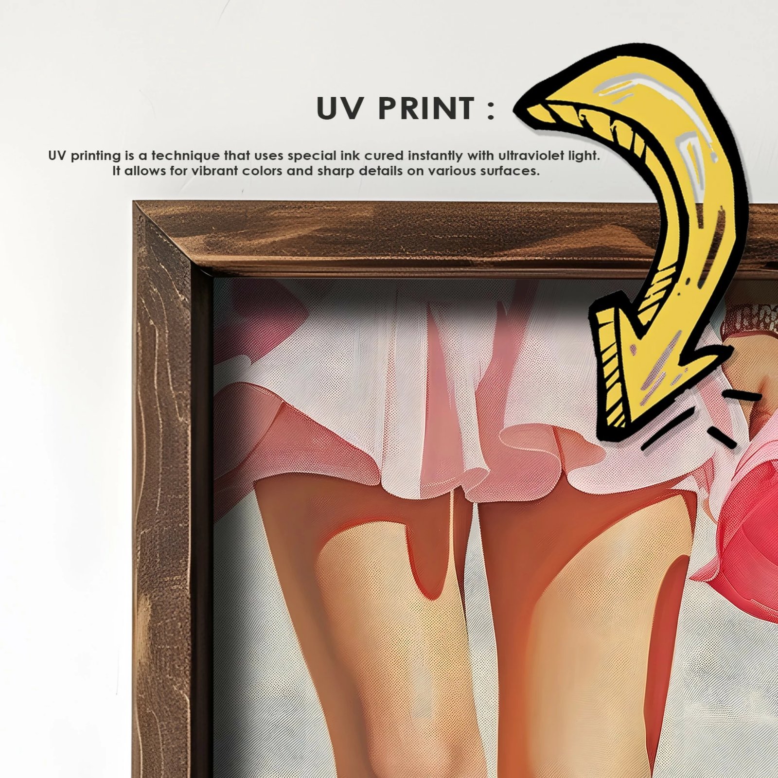 Pikturë dekorative me kornizë MDF, Wallity, GE086-L