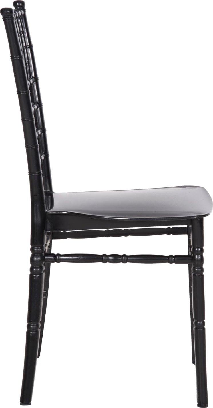 Karrige për katering polipropileni TIFFANY e re FH8058.07, e zezë me shkëlqim, 42x48x88,5H cm