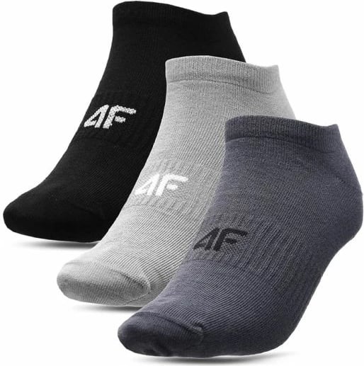 Çorape të ulëta 4F, unisex, gri