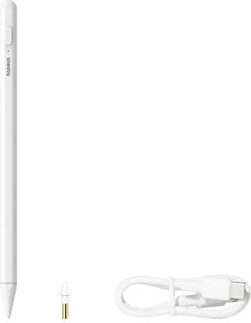Stylus Baseus Smooth Writing 2 me LED, për iPad, Bardhë