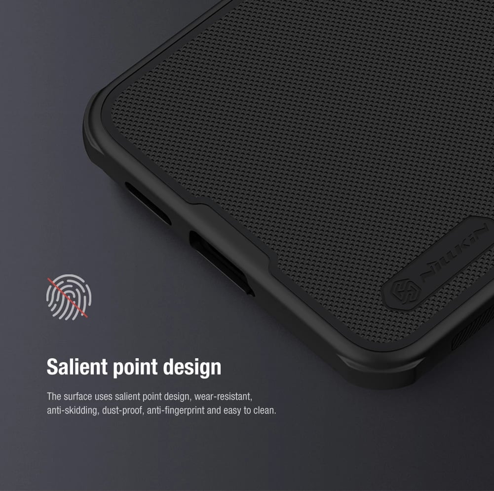 Mbështjellës Nillkin Super Frosted Shield Pro për Samsung Galaxy S24+, i zi