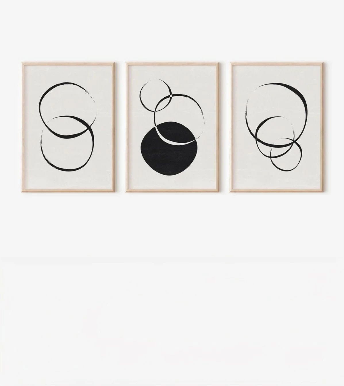 Pikturë dekorative me kornizë (3 copë), Wallity, 3Dartsohoset79