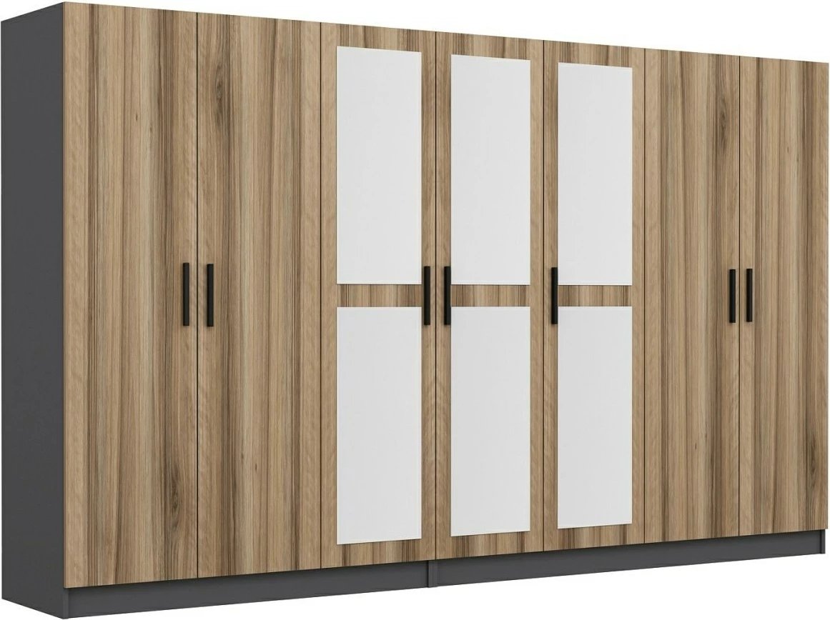 Dollap garderobe Skye Decor, ngjyrë dore, 5020, 315x190x52 cm