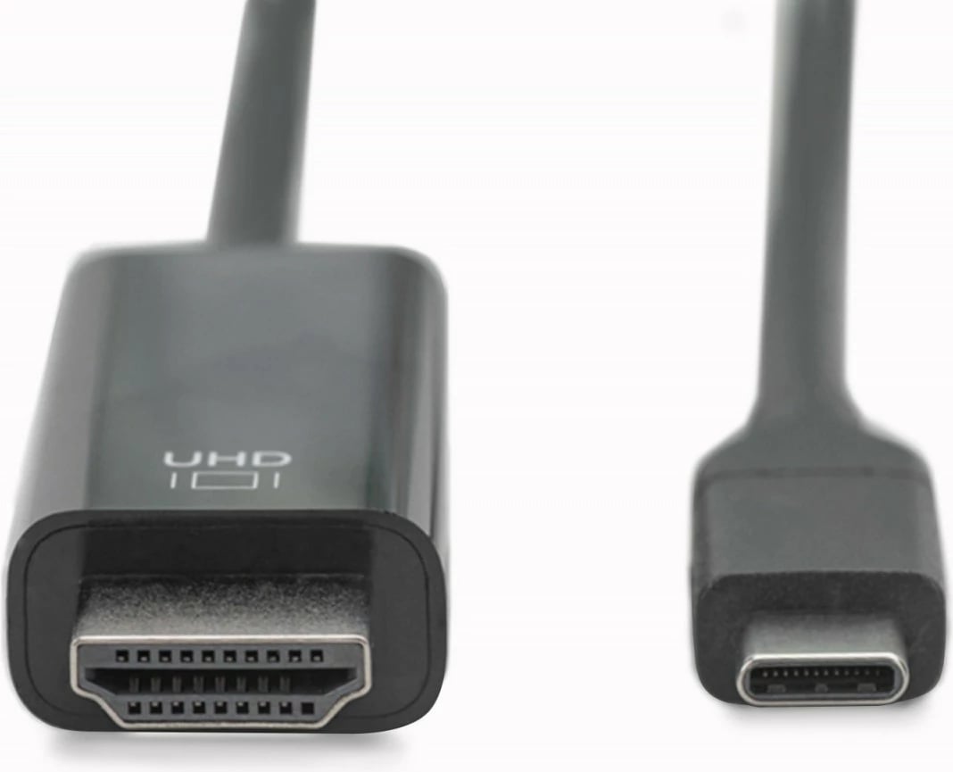 Kabllo Digitus USB Type-C në HDMI, 2m, 4K/60Hz, e zezë