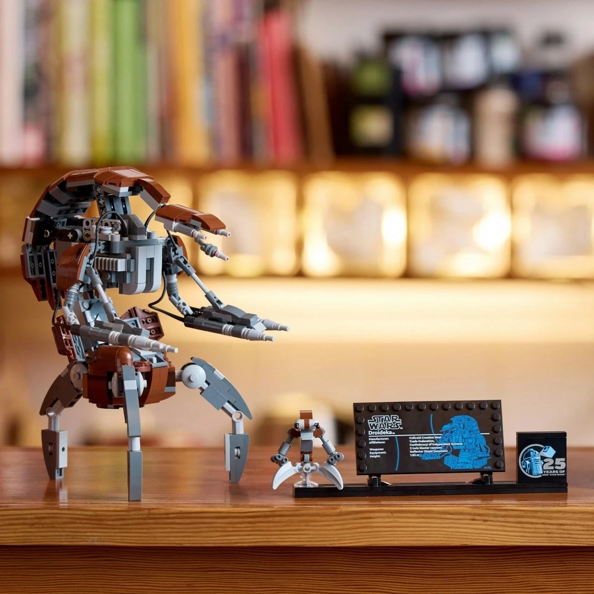 Set LEGO Star Wars Droideka 75381, 583 pjesë, për të rritur, Kafe/Gri