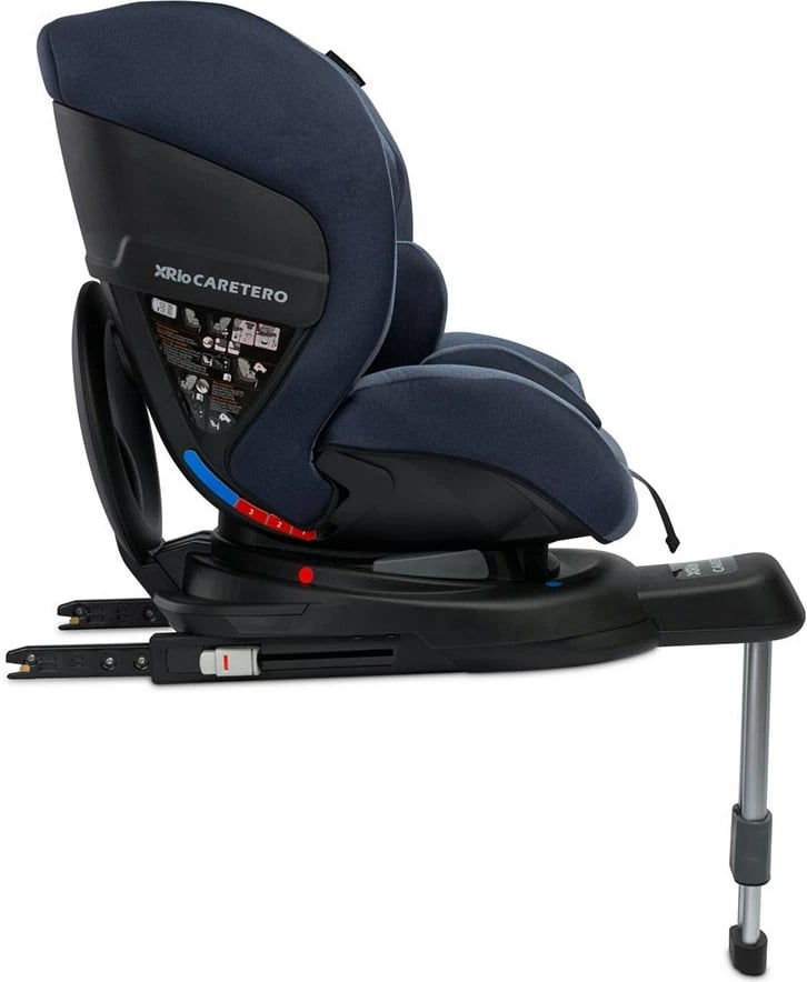 Sedilje veture për fëmijë CARETERO Rio 40-105 cm deri 22 kg ISOFIX 360° me këmbë stabilizuese i-Size blu