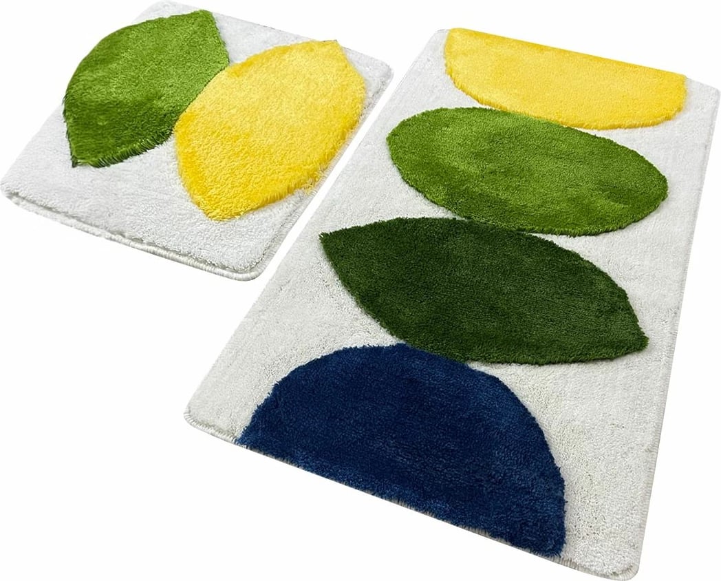 Set tapetë banjoje akrilik, 2 copë, Mijölnir Orela, shumëngjyrësh