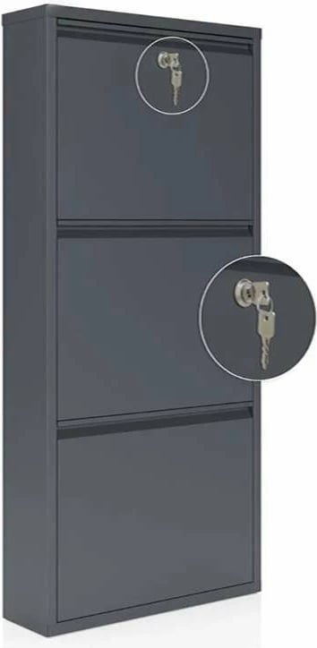 Dollap këpucësh Skye Decor Primo 3, antracit