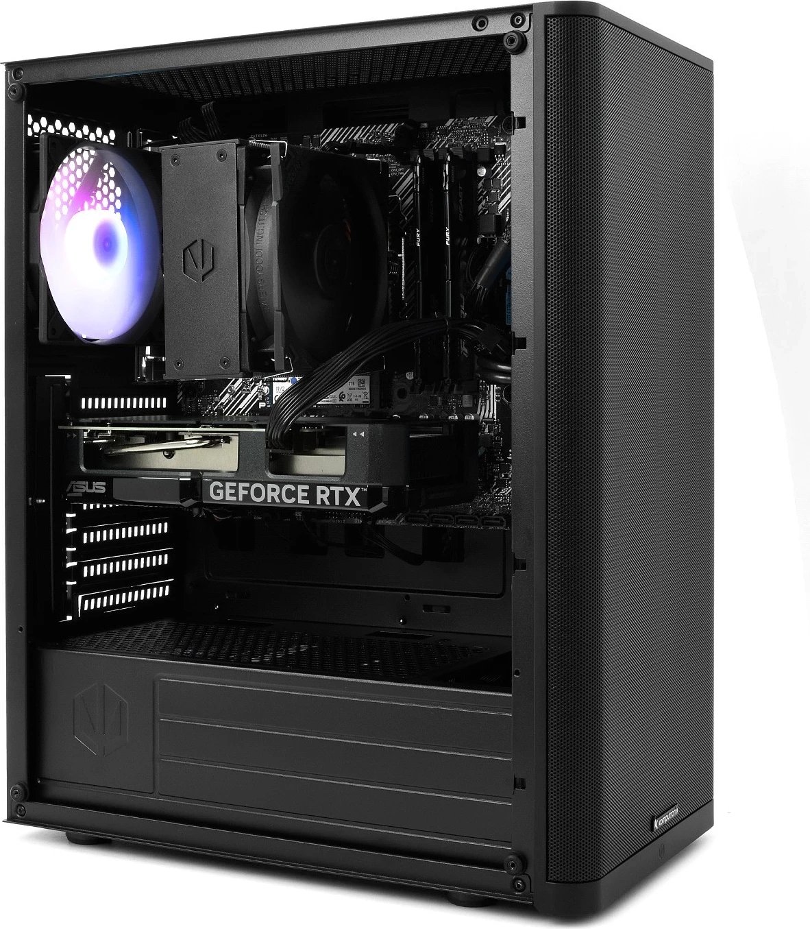 Kompjuter Komputronik Infinity R550, AMD Ryzen 5 5500, 64GB RAM, 2TB SSD, 4TB HDD, RTX 4060, e zezë