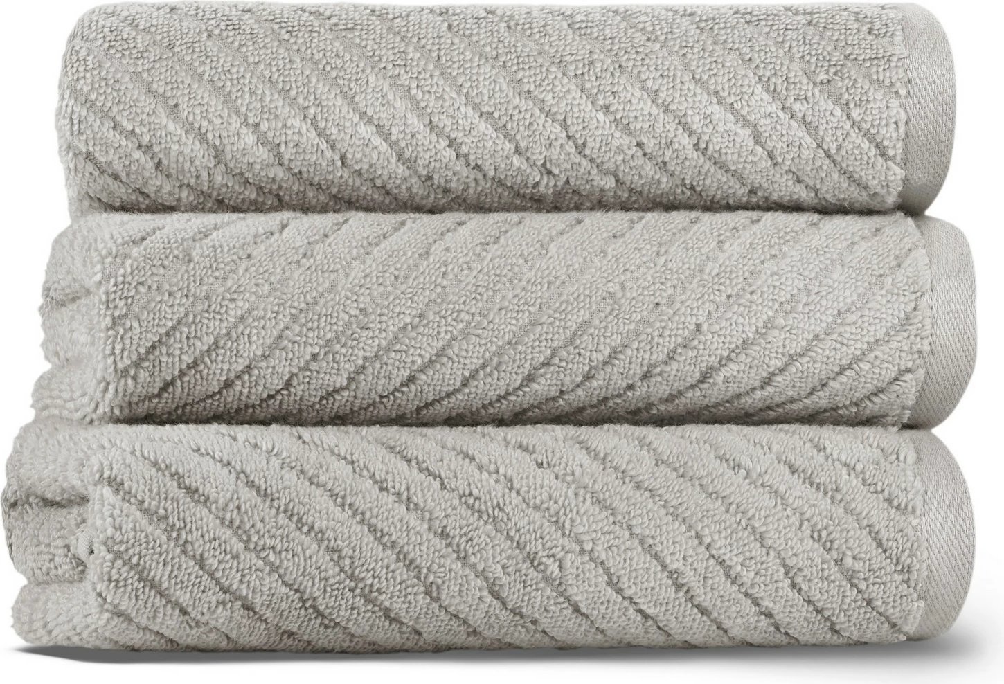 Peshqir duarësh Mijölnir, model Chevron, ngjyrë gri e çelët