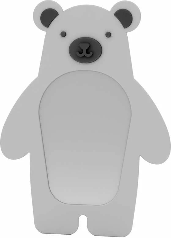 Pasqyrë dekorative për fëmijë, formë ariu, ngjyrë gri, Skye Decor, 110x150cm