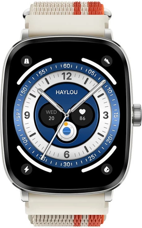 Smartwatch Haylou RS5, 2.01" AMOLED, IP68, Argjend