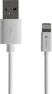 Kabllo Natec Prati USB-A në Lightning, 2m, e bardhë Kabllo Natec Prati USB-A në Lightning, 2m, e bardhë