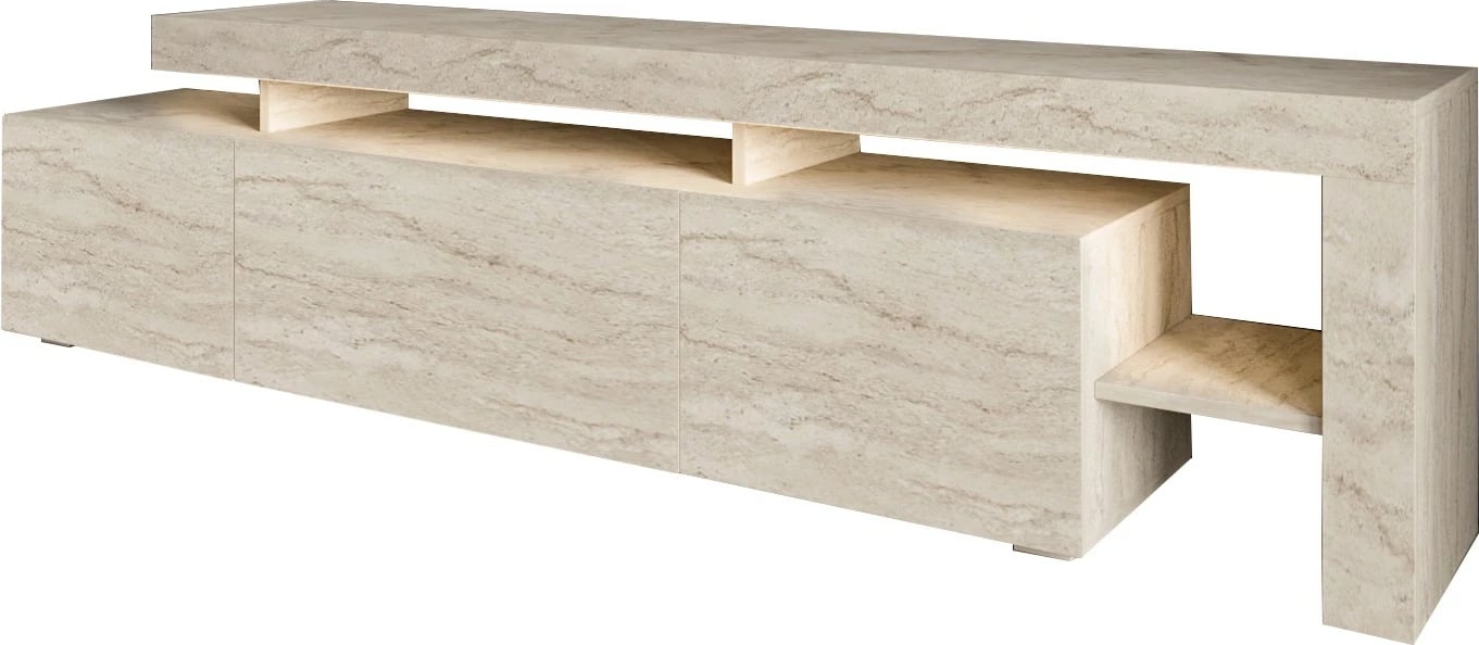 Komodë TV Hanah Home, Beliz, ngjyrë travertine