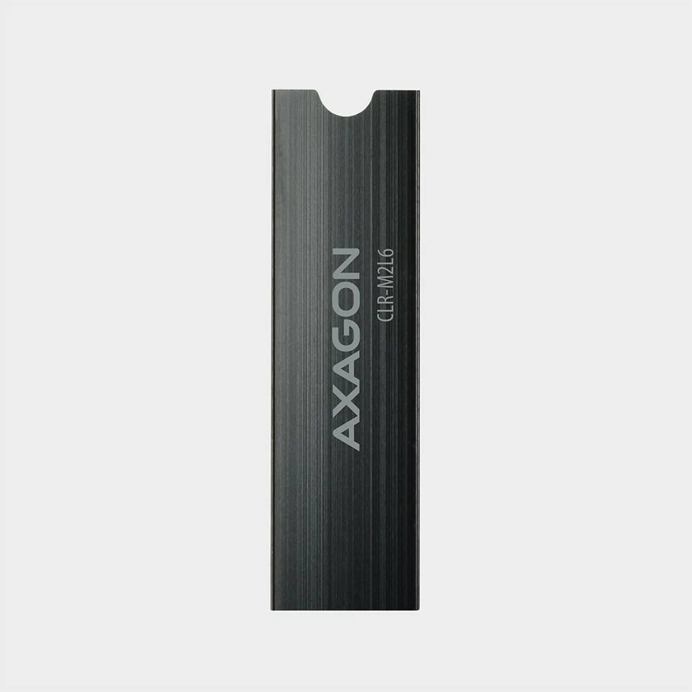 Radiator pasiv AXAGON CLR-M2L6 për SSD M.2, alumini, 22x80mm, i zi