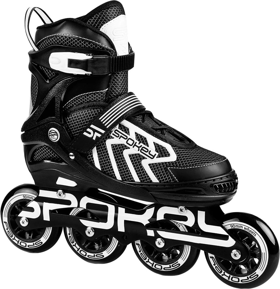 Rollera për fëmijë Spokey, zi-gri-bardhë