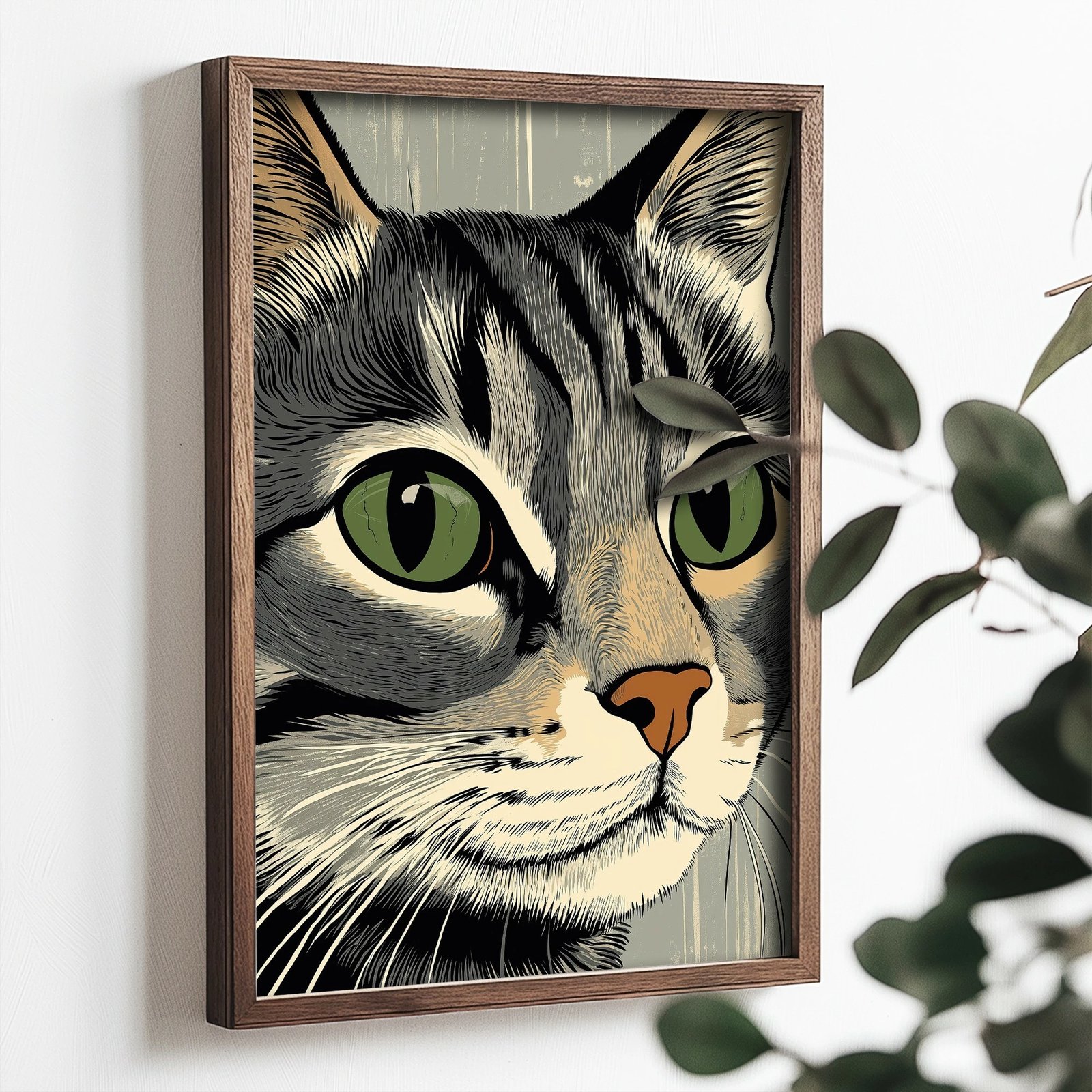 Pikturë dekorative me kornizë MDF, Wallity, TUN062-XL, shumëngjyrëshe, 50x70x3.5cm