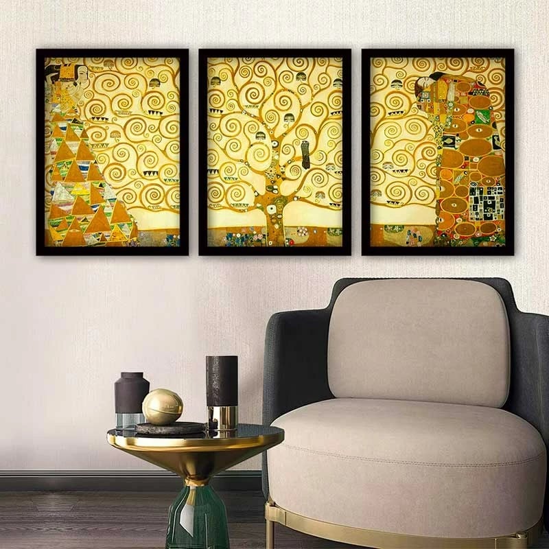 Pikturë dekorative me kornizë (3 copë), Wallity, 3SC_UN6161113_3545