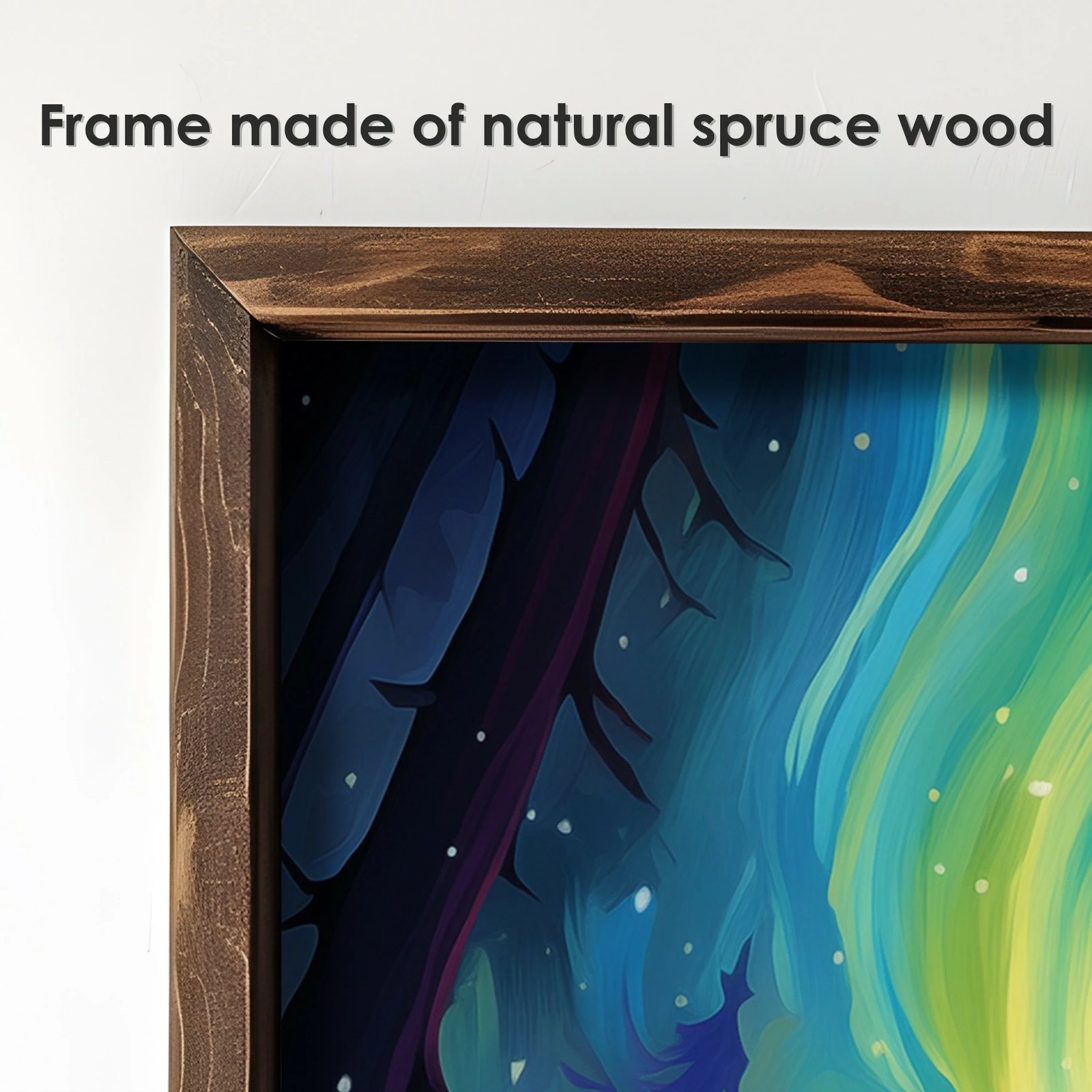 Pikturë dekorative me kornizë MDF, shumëngjyrëshe, Wallity EMR069