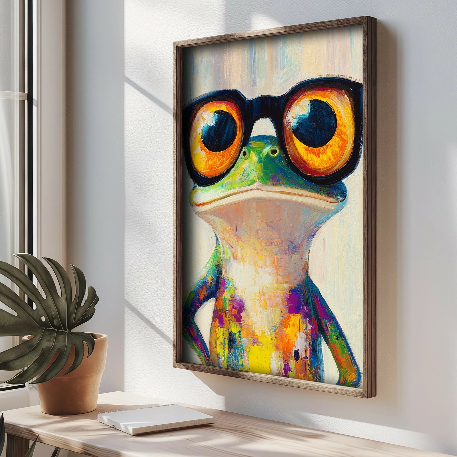 Pikturë dekorative me kornizë MDF, Wallity, TUN019-L, shumëngjyrëshe, 35x47x2cm