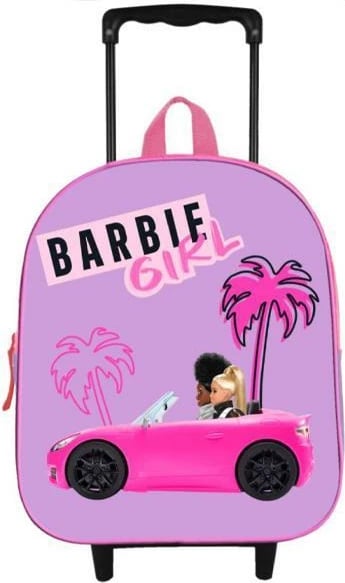Trolley fëmijësh GRIDE Barbie, H32x25x12cm, Rozë