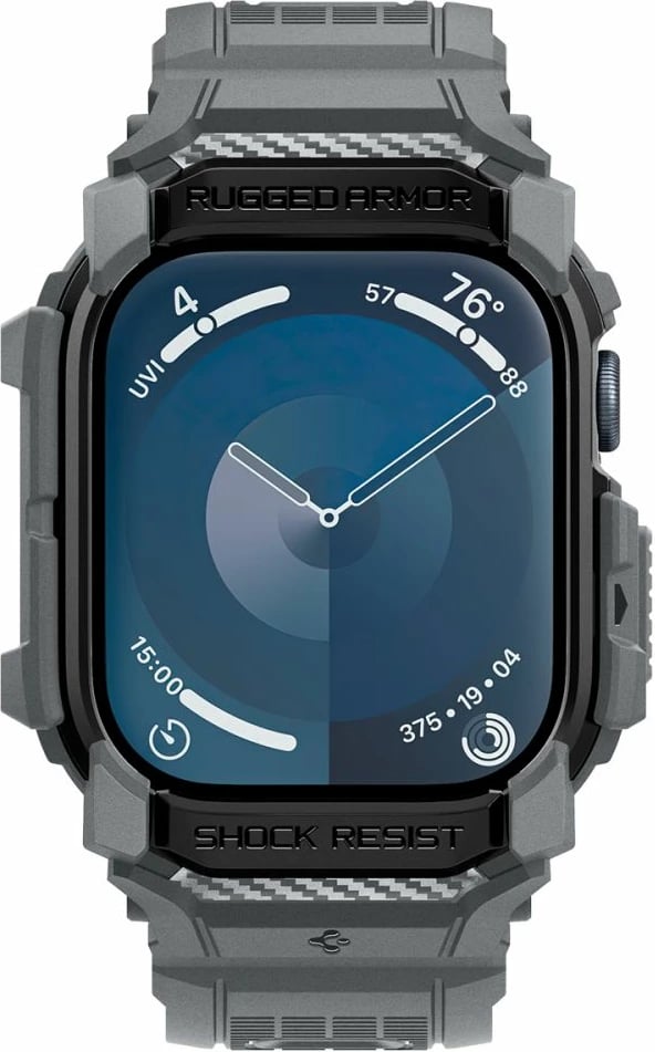 Mbështjellës Spigen Rugged Armor Pro për Apple Watch 10, 46mm, Gri