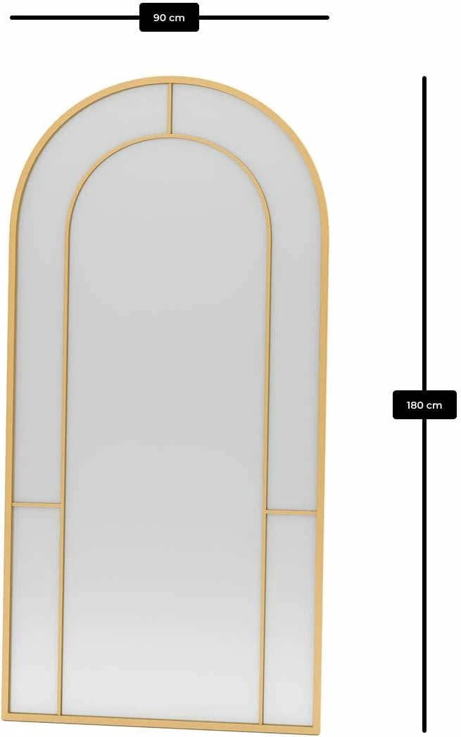 Pasqyrë Cheval, ngjyrë ari, Skye Decor, 90x180cm